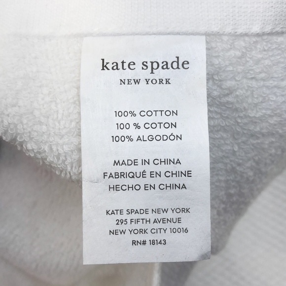 Kate Spade White with Red & Green Balls Towels - Picture 4 of 5